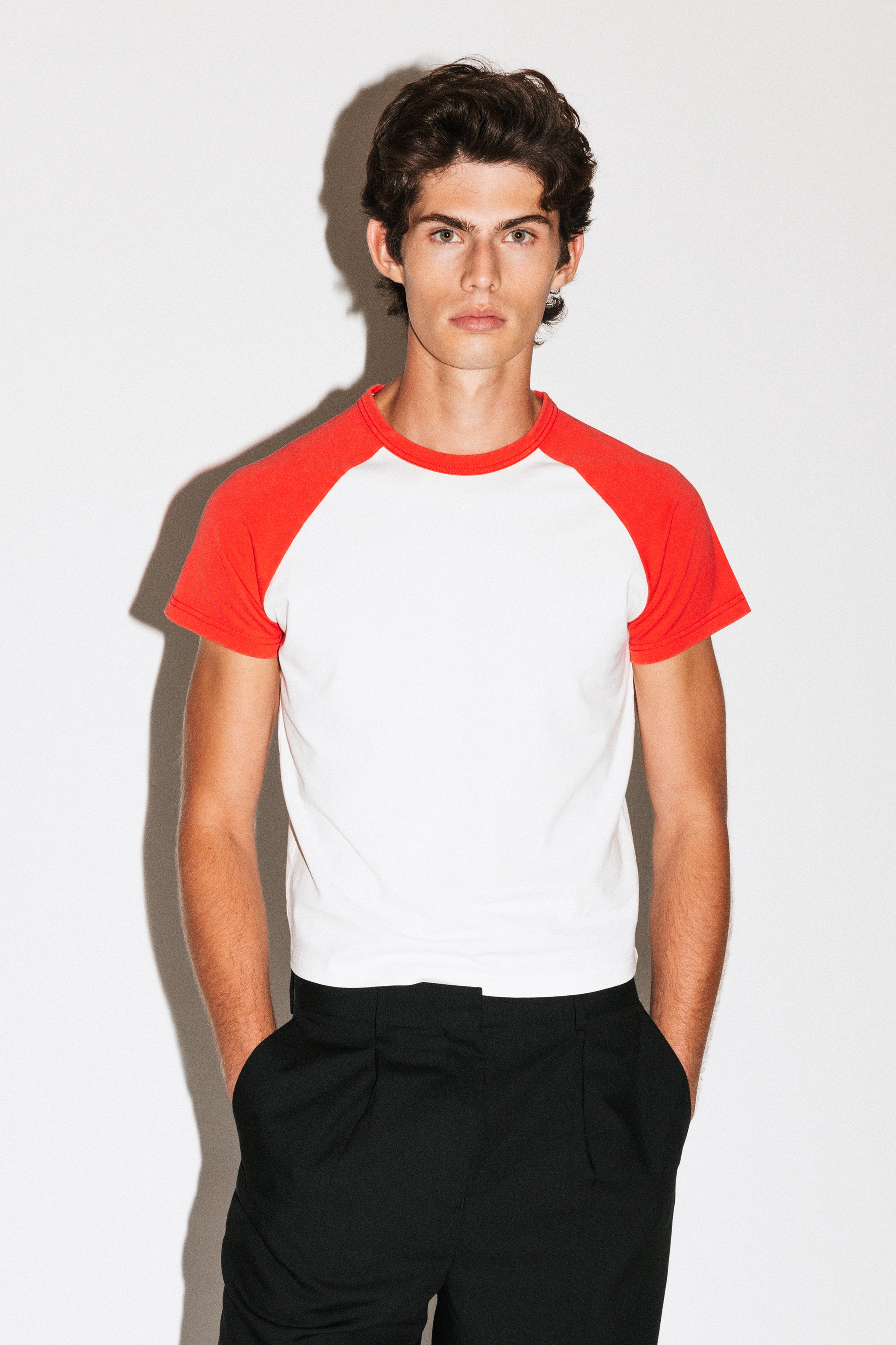 Sunfaded Red Raglan