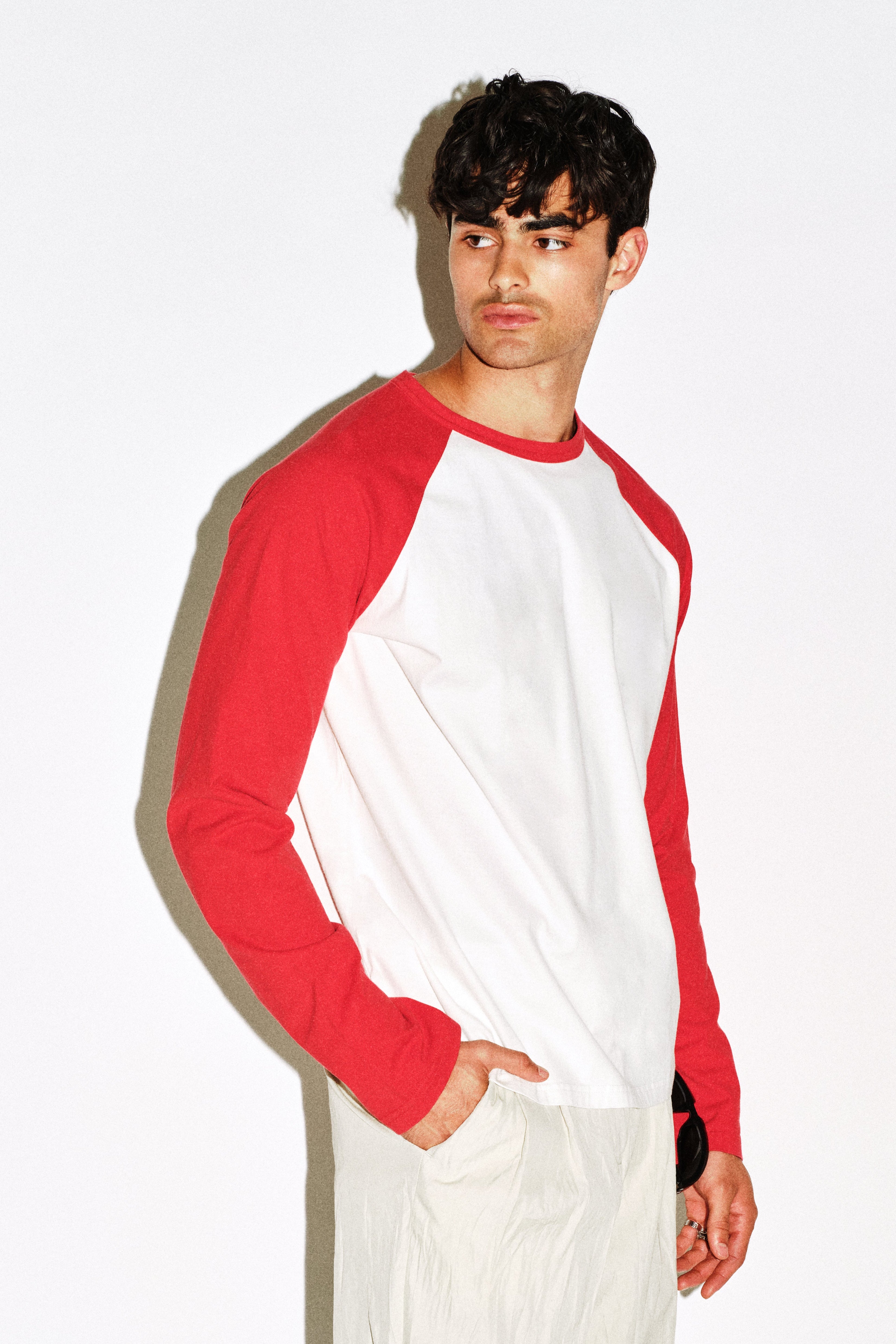 Sunfaded Red Raglan